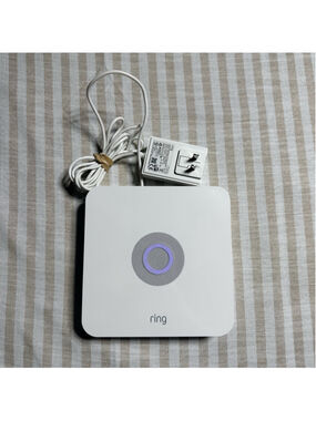 Ring Alarm Base Station 2nd Gen Z-Wave Plus Hub 4HB1U9-0EN0 w/ AC Adapter TESTED